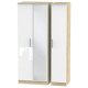 Coventry Tall 3 Door Mirrored Wardrobe